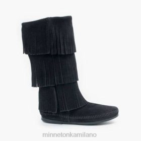 Minnetonka Italia - Minnetonka Avvio marginale a 3 strati nero donne 8B281 calzature
