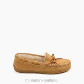 Minnetonka Italia - Minnetonka Hardsole foderato in pila Tan donne 8B28217 calzature