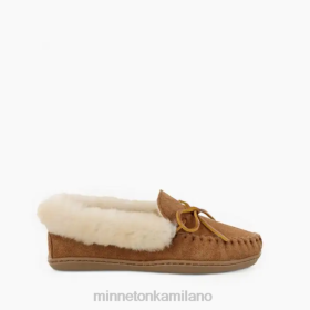 Minnetonka Italia - Minnetonka MOC di pelle di pecora alpina Tanna d'oro donne 8B28226 calzature