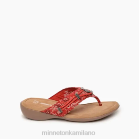 Minnetonka Italia - Minnetonka Silverthorne 360 bandana rossa donne 8B28160 calzature
