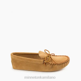 Minnetonka Italia - Minnetonka Softsole allacciata in pelle Tan uomini 8B28361 calzature
