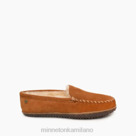 Minnetonka Italia - Minnetonka Tobie di pelle di pecora marrone uomini 8B28370 calzature