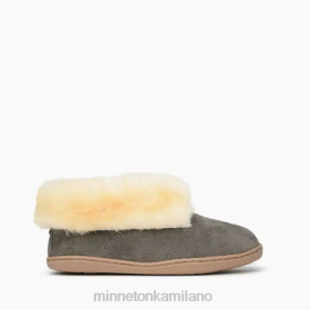 Minnetonka Scarpe - Minnetonka Avvio della caviglia in pelle di pecora grigio donne 8B2835 calzature