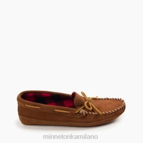 Minnetonka Scarpe - Minnetonka Doppio pile inferiore marrone uomini 8B28365 calzature