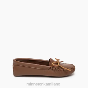 Minnetonka Scarpe - Minnetonka Doppio softsole in pelle di cervo Carmelo donne 8B2865 calzature