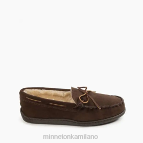 Minnetonka Scarpe - Minnetonka Hardsole foderato in pila cioccolato uomini 8B28398 calzature