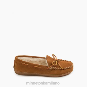 Minnetonka Scarpe - Minnetonka Hardsole foderato in pila marrone donne 8B28215 calzature