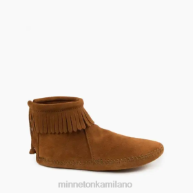 Minnetonka Scarpe - Minnetonka stivale da softsole con zip posteriore marrone donne 8B288 calzature
