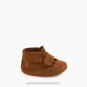 Minnetonka Stivali - Minnetonka Bootie con cinturino anteriore marrone bambini 8B28486 calzature