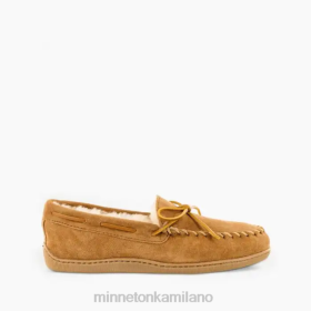 Minnetonka Stivali - Minnetonka MOC hardsole di pelle di pecora Tanna d'oro uomini 8B28402 calzature