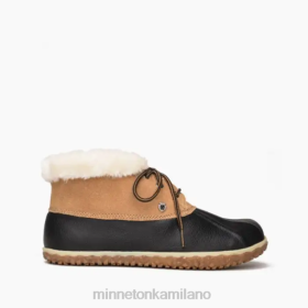 Minnetonka Stivali - Minnetonka Tega nero e marrone chiaro donne 8B2851 calzature