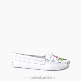 Minnetonka Stivali - Minnetonka Ziigwan Waabigwan Softsole MOC bianco donne 8B28141 calzature